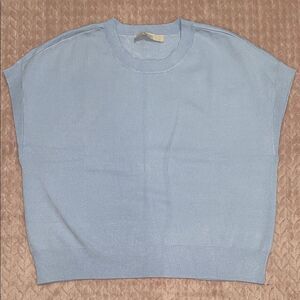 LOFT Women’s Blue Knit Sleeveless Top